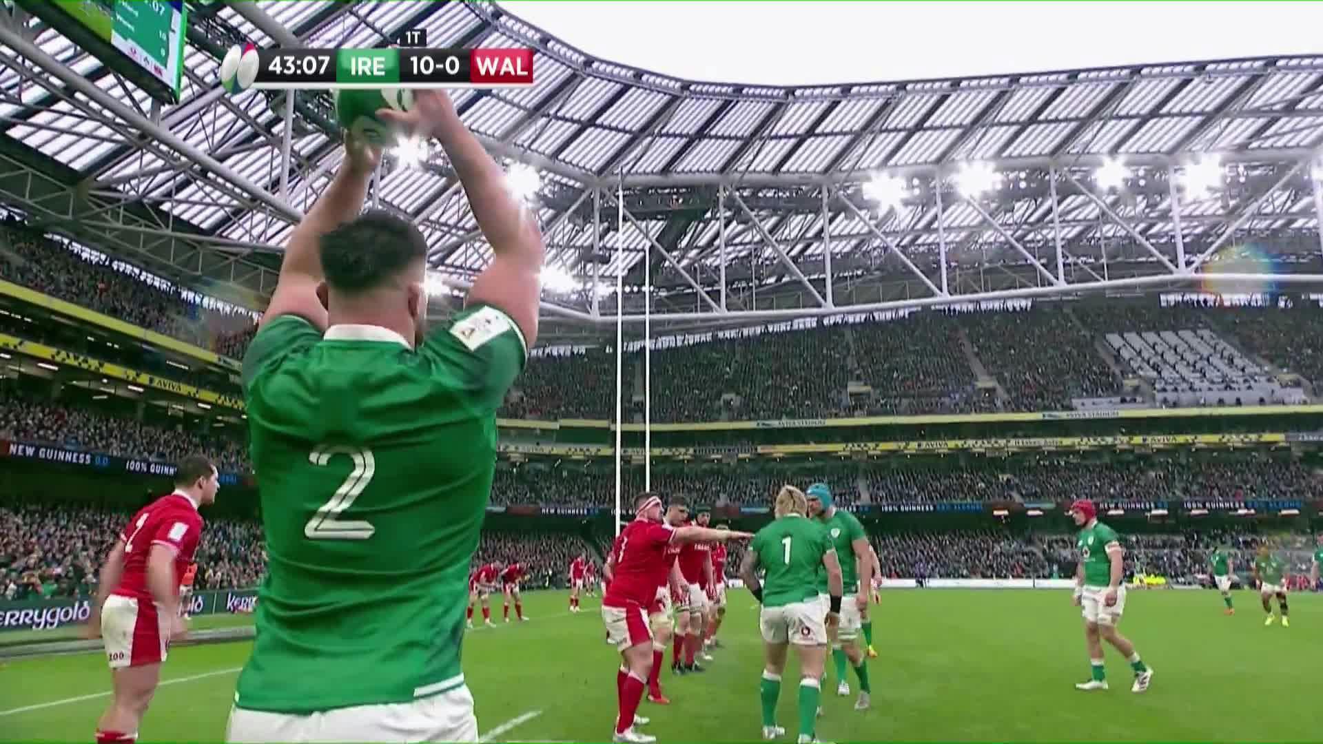 Andrew Conway try against Wales, 2022