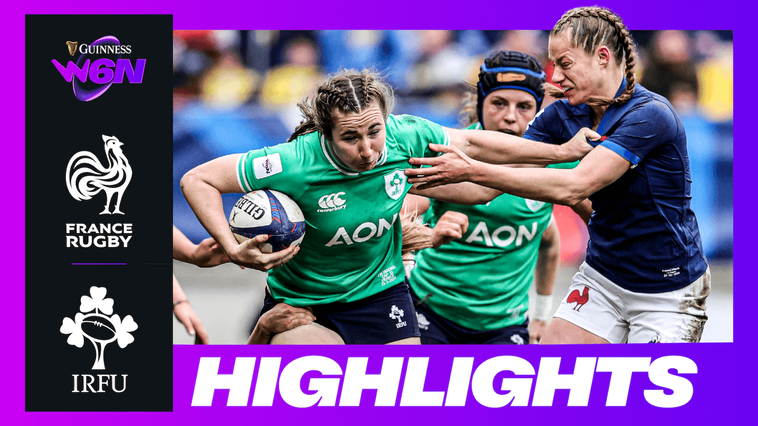 HIGHLIGHTS | WOMENS GUINNESS SIX NATIONS | FRANCE V IRELAND